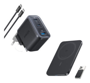 Anker B121A311 powerbank 5000 mAh Draadloos opladen Zwart