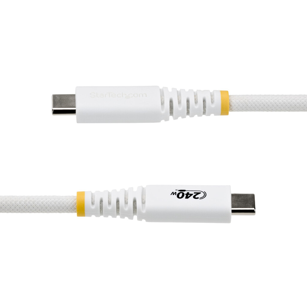 StarTech.com 2m USB-C Oplaadkabel, Duurzaam en Ultra-flexibel, 240W(5A) PD EPR, USB 2.0 Laptop Laadkabel, USB-IF Gecertificeerd - Afbeelding 3