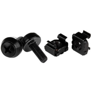 StarTech.com 100-Pack M5 12mm Schroeven, Kooimoeren en Installatietool, Montagekit voor 19" of 10" Server Racks, Kaste