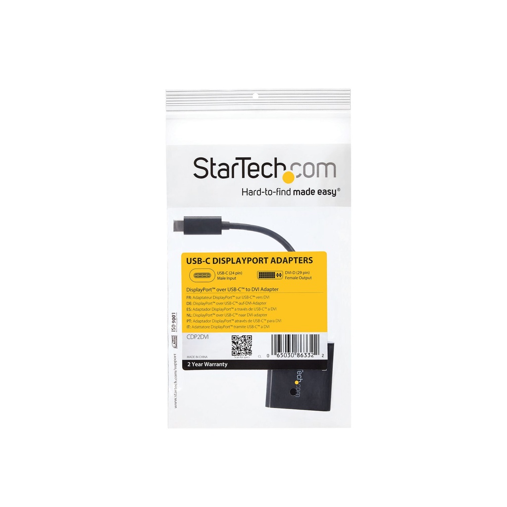 StarTech.com USB C naar DVI Adapter - Zwart - 1920x1200 - USB Type C Video Converter voor uw DVI D Scherm/Monitor/Projector - Ve - Afbeelding 6