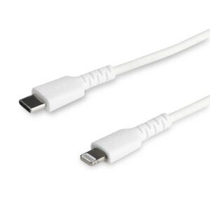 StarTech.com Premium USB-C naar Lightning Kabel 2m Wit - USB Type C naar Lightning Charge & Sync Oplaadkabel - Verstevigd met Ar