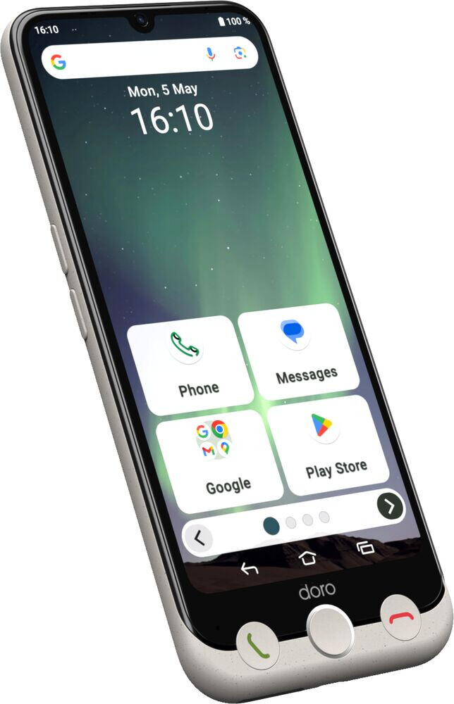 Doro Aurora A30 15,5 cm (6.1") Dual SIM Android 14 4G USB Type-C 6 GB 128 GB 5000 mAh Zwart, Wit - Afbeelding 3