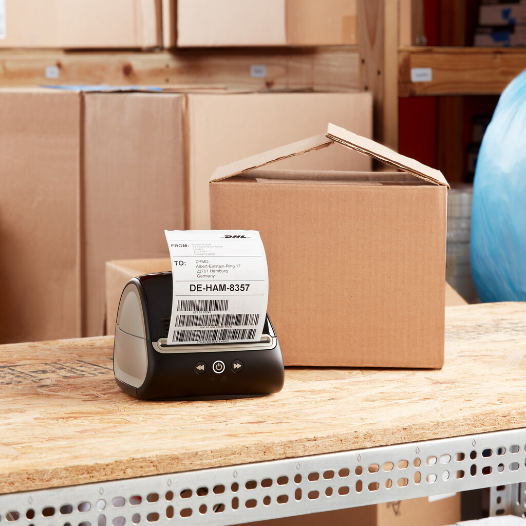 DYMO originele LabelWriter DHL labels voor hoge capaciteit | 102 mm x 210 mm| 140 postlabels | zelfklevende etiketten voor de L - Afbeelding 4