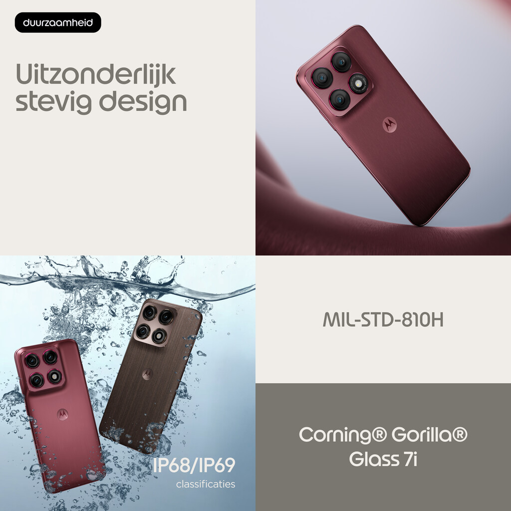 Motorola edge 70 pro 17,2 cm (6.78") Dual SIM Android 16.0 5G USB Type-C 8 GB 256 GB 6500 mAh Bordeaux - Afbeelding 11