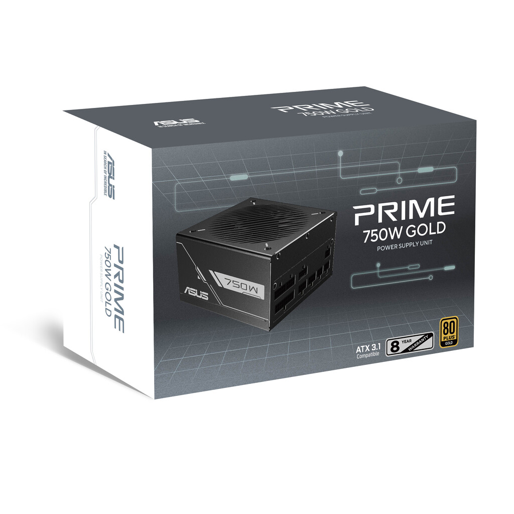 ASUS Prime -750G power supply unit 750 W 20+4 pin ATX ATX Zwart - Afbeelding 11