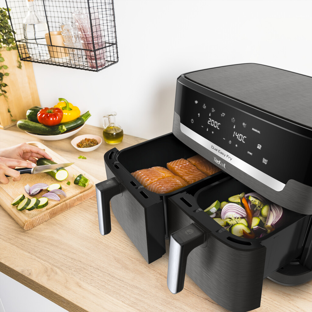 Tefal Easy Fry Dual XXL EY942H 11L dubbele airfryer - Afbeelding 4
