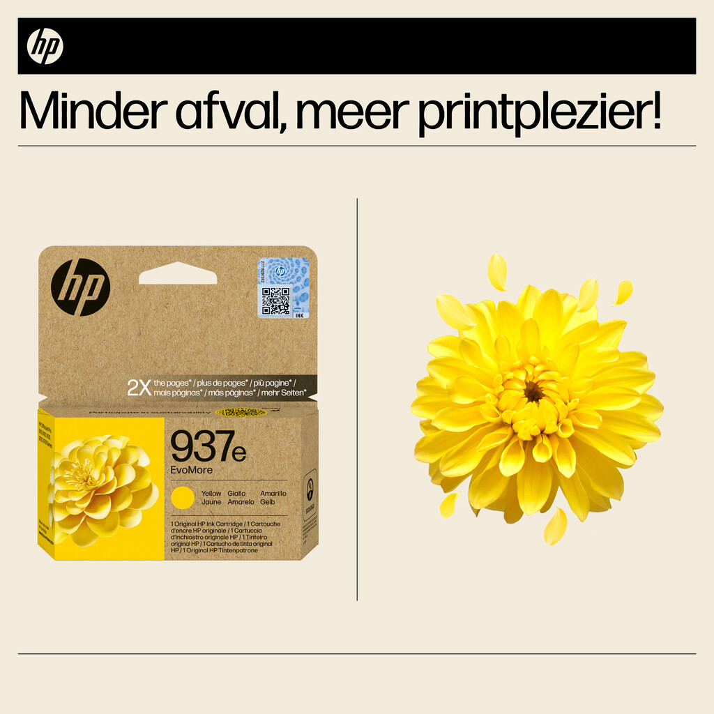 HP 937e EvoMore originele gele inktcartridge - Afbeelding 4