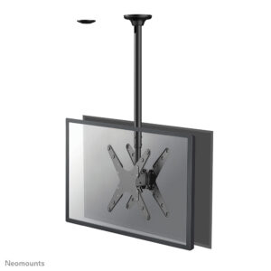 Neomounts FPMA-C340DBLACK Dual monitor/TV-beugel plafond 32-75" - h 106-156 cm