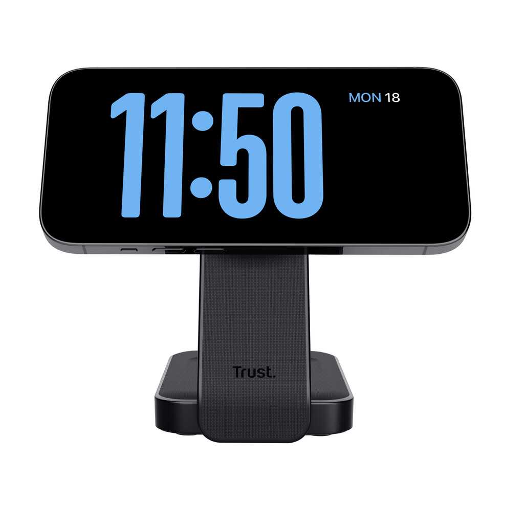 Trust Viro 3-in-1 Draadloze Magnetische Oplaadstandaard – Draadloze oplader standaard – Geschikt voor iPhone Apple Watch en AirP - Afbeelding 6