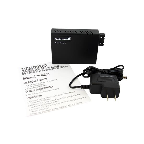 StarTech.com 10/100 multi-mode Glasvezel Ethernet Converter SC 2 km - Afbeelding 5