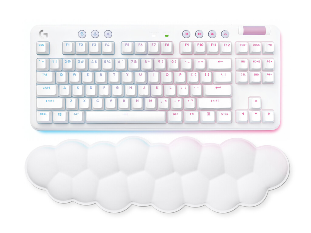 Logitech G 920-010454 toetsenbord Gamen RF-draadloos + Bluetooth QWERTY Spaans Wit - Afbeelding 3