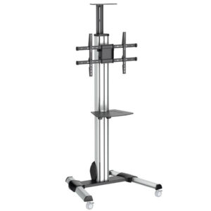StarTech.com Verrijdbare TV Standaard - Mobiele TV Vloerstandaard voor 32-75" VESA Scherm (40kg) - TV Trolley met Plank - Univer