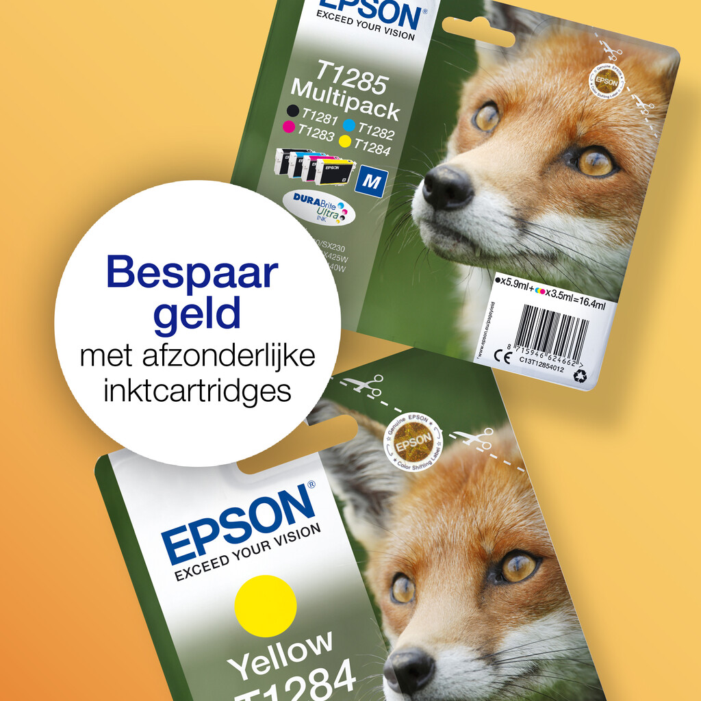 Epson Fox T1281 Vos DURABrite Ultra afzonderlijke zwarte inkt - Afbeelding 7