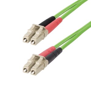 StarTech.com 1m LC naar LC (UPC) OM5 Multimode Glasvezelkabel, 50/125µm Duplex LOMMF/VCSEL Zipcord Fiber, 40G/100G Netwerken, Bu