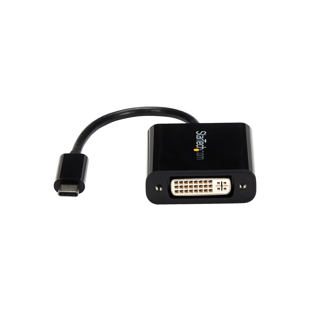StarTech.com USB C naar DVI Adapter - Zwart - 1920x1200 - USB Type C Video Converter voor uw DVI D Scherm/Monitor/Projector - Ve - Afbeelding 2