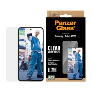 PanzerGlass Screen Protector Ultra-Wide Fit - Clear - Samsung Galaxy A57 5G Doorzichtige schermbeschermer
