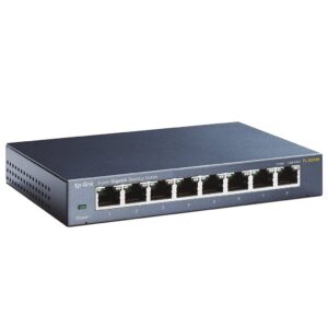 TP-Link TL-SG108 V3.0 Unmanaged Gigabit Ethernet (10/100/1000) Zwart