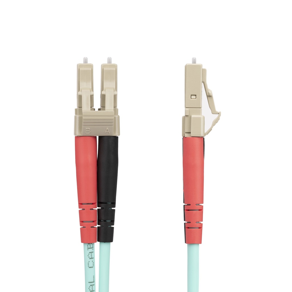 StarTech.com 25m LC/UPC naar LC/UPC OM4 Multimode Glasvezel Kabel, 50/125µm LOMMF/VCSEL Zipcord Fiber, 100G Netwerken, Low Ins - Afbeelding 2