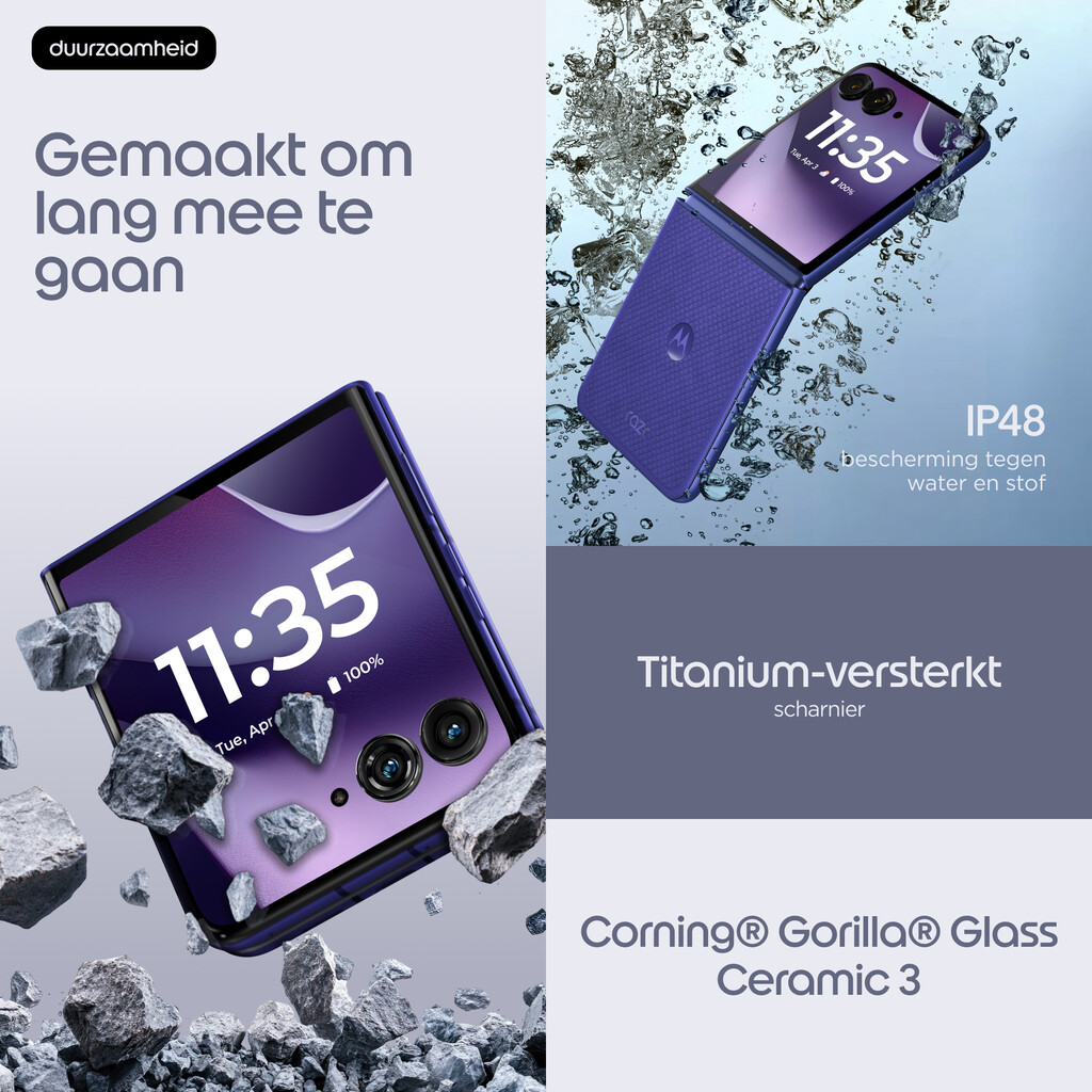 Motorola razr 70 ultra 17,7 cm (6.96") Dual SIM Android 16.0 5G USB Type-C 16 GB 512 GB 5000 mAh Violet - Afbeelding 8