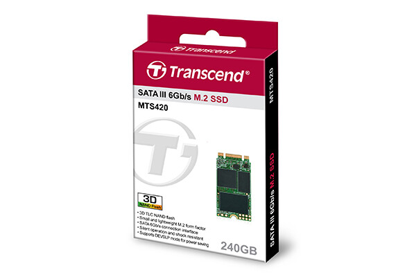 Transcend MTS420 240 GB M.2 SATA III 3D NAND - Afbeelding 2