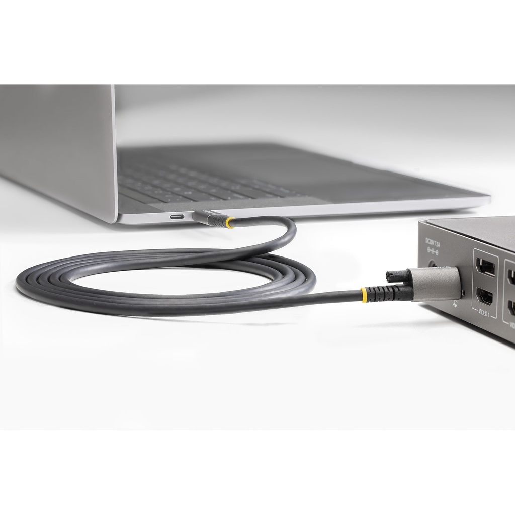 StarTech.com 50cm USB-C Kabel, Vergrendelbaar met Topschroef, USB 10Gbps, 100W (5A) Power Delivery, 8K 60Hz / 4K 144Hz DP Alt Mo - Afbeelding 7