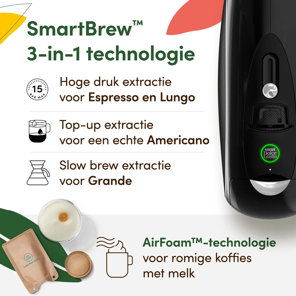 Krups NESCAFÉ DOLCE GUSTO NESCAFÉ® Dolce Gusto® YY5678 NEO Latte koffiemachine zwart - Afbeelding 3