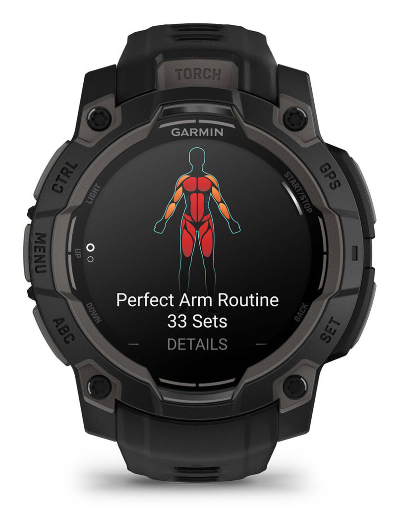 Garmin Instinct 3 AMOLED 3,05 cm (1.2") 45 mm Digitaal 390 x 390 Pixels Touchscreen Zwart GPS - Afbeelding 3