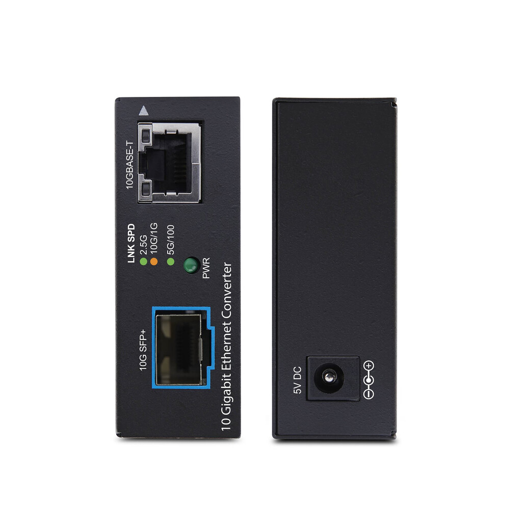 StarTech.com 10GbE Multi-Gigabit Open SFP+ Glasvezel Media Converter, 10G/5G/2.5G/1G/100M, Koper naar 10GBASE-X, Single-Mode, Mu - Afbeelding 3