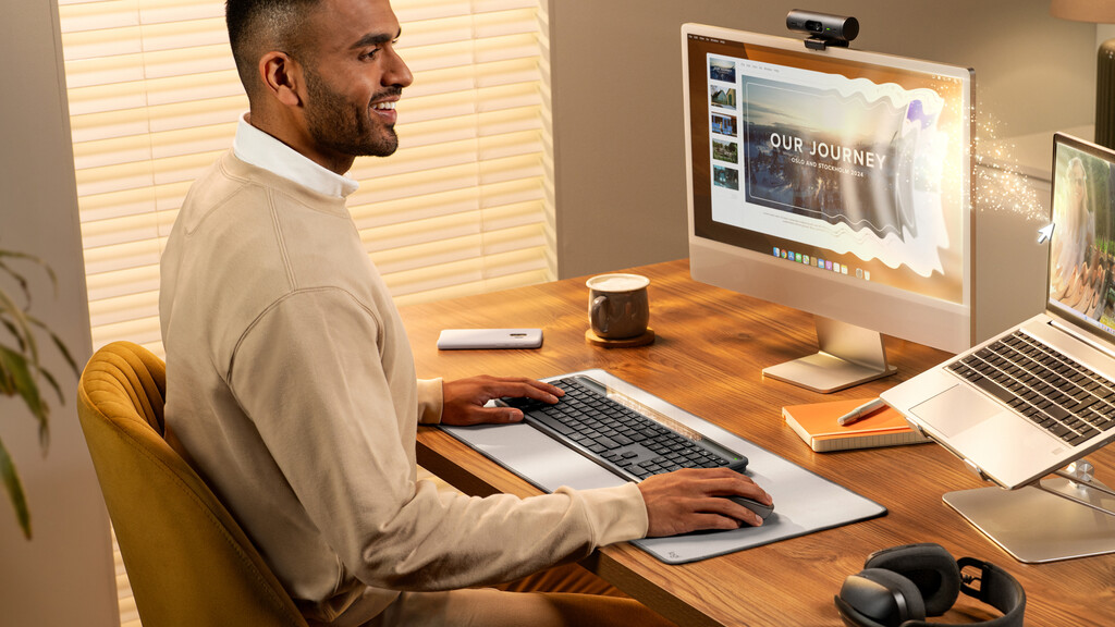 Logitech Signature Slim Solar + K980 toetsenbord Universeel RF-draadloos + Bluetooth QWERTZ Duits Grafiet - Afbeelding 10