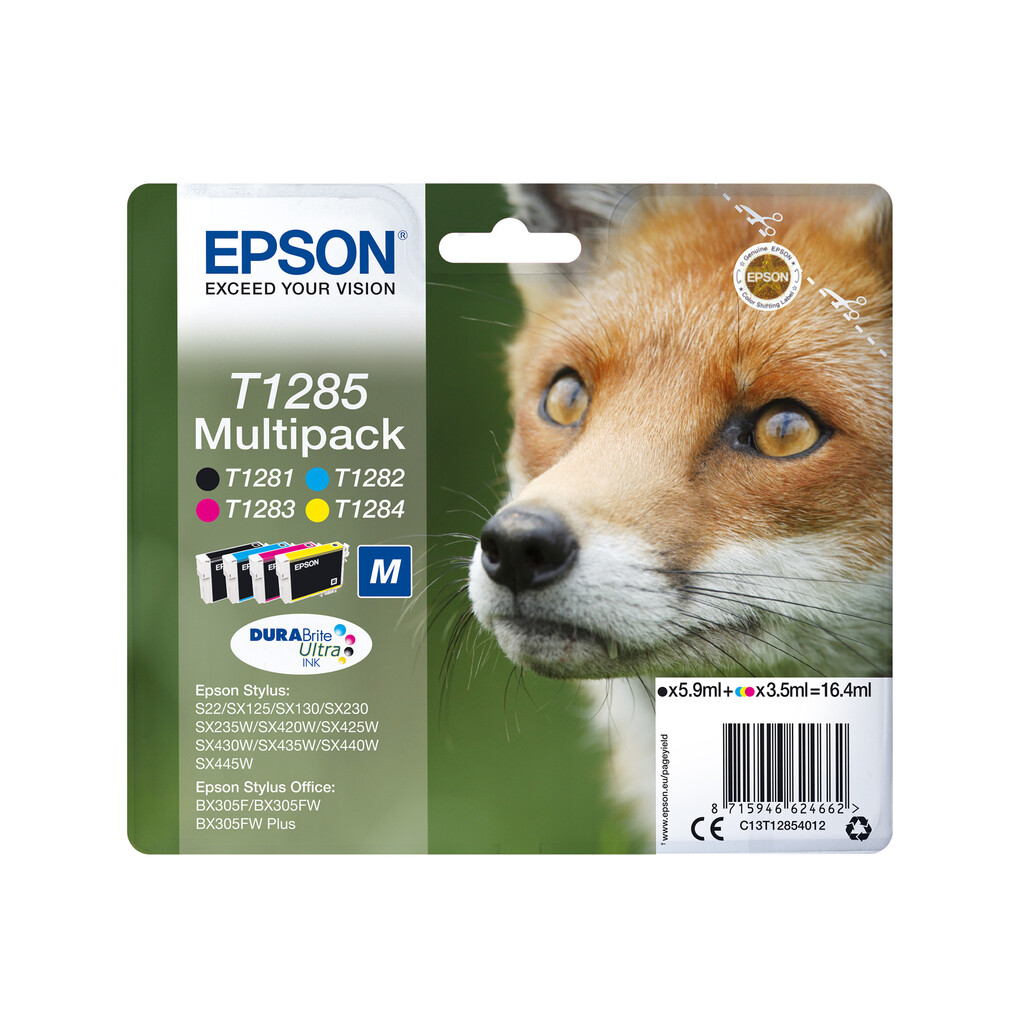 Epson Fox T128 Vos DURABrite Ultra multipack vierkleuren EasyMail-inkt - Afbeelding 11