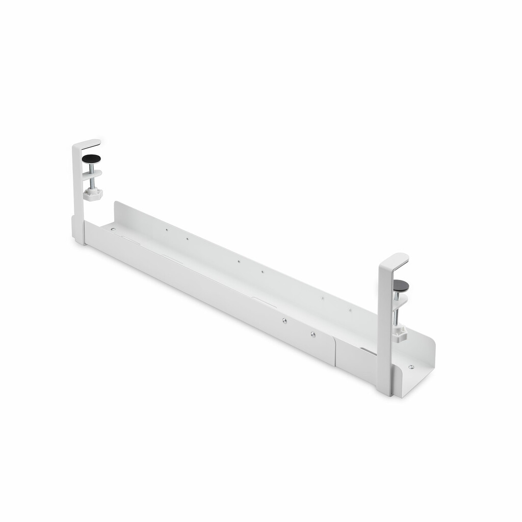 StarTech.com Kabelgoot voor onder Bureau, Verstelbare Kabel Organizer, Installatie via Klemsysteem zonder Schroeven of Boren, O - Afbeelding 2