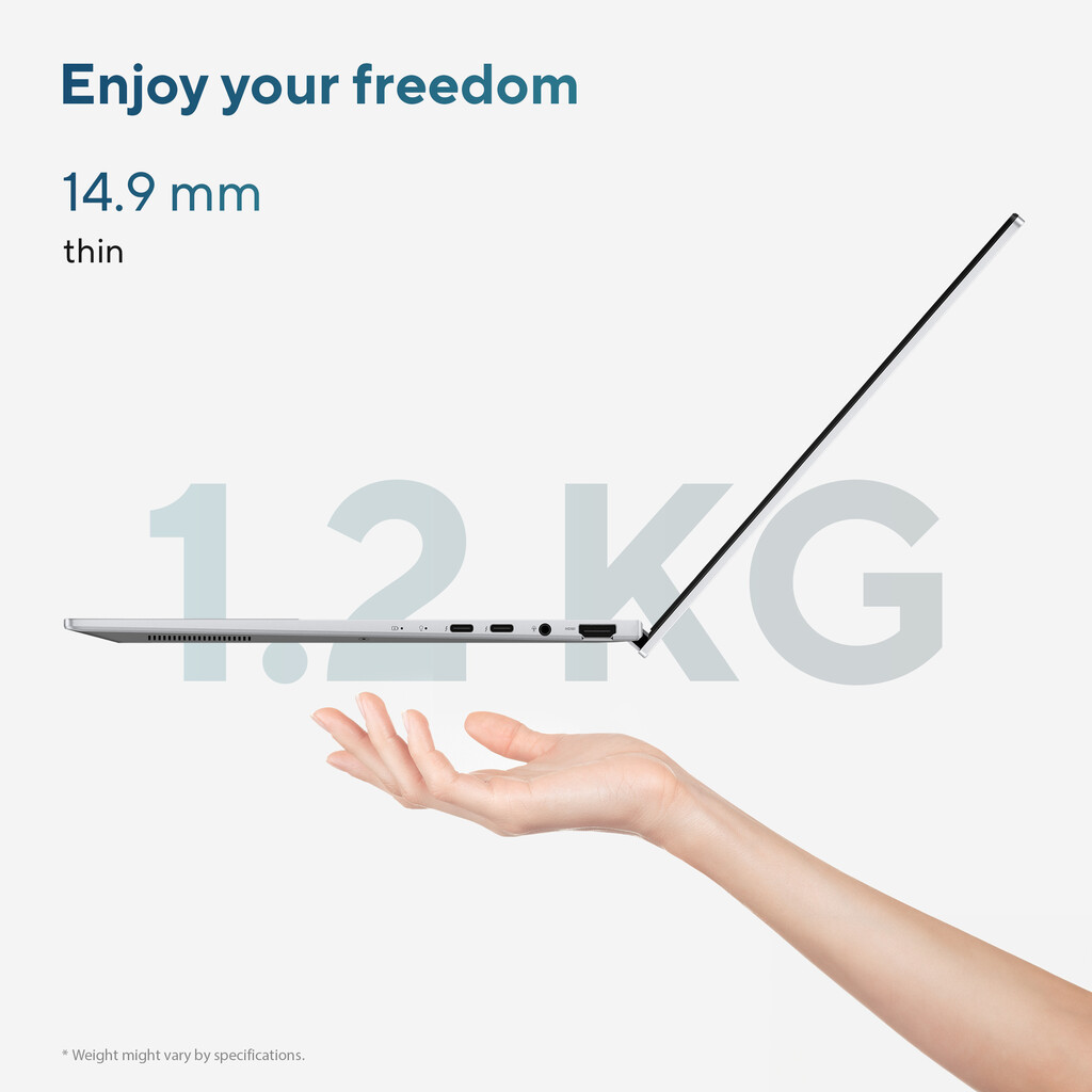 ASUS Zenbook 14 OLED UX3405CA-QD012W Intel Core Ultra 7 255H Laptop 35,6 cm (14") WUXGA 32 GB LPDDR5x-SDRAM 1 TB SSD Wi-Fi 7 (80 - Afbeelding 14