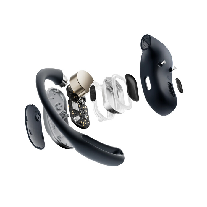 SHOKZ OpenFit Air Headset Draadloos oorhaak Gesprekken/Muziek/Sport/Elke dag Bluetooth Zwart - Afbeelding 3