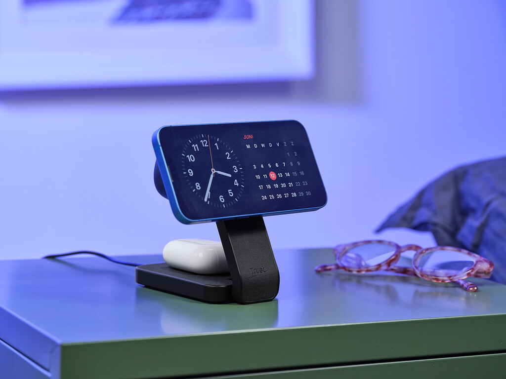 Trust Viro 3-in-1 Draadloze Magnetische Oplaadstandaard – Draadloze oplader standaard – Geschikt voor iPhone Apple Watch en AirP - Afbeelding 14