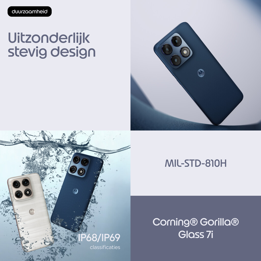 Motorola edge 70 pro 17,2 cm (6.78") Dual SIM Android 16.0 5G USB Type-C 8 GB 256 GB 6500 mAh Donkerblauw - Afbeelding 11