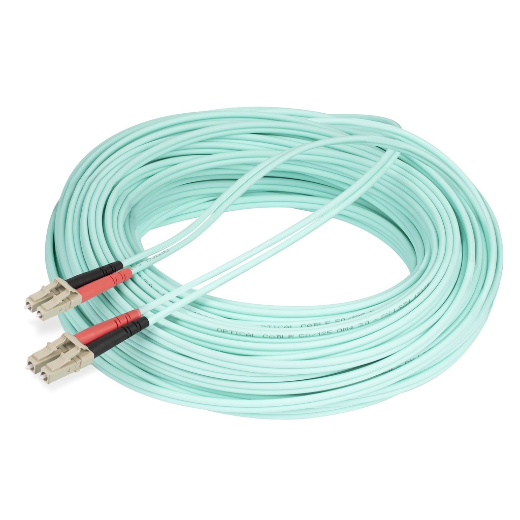 StarTech.com 25m LC/UPC naar LC/UPC OM4 Multimode Glasvezel Kabel, 50/125µm LOMMF/VCSEL Zipcord Fiber, 100G Netwerken, Low Ins - Afbeelding 5