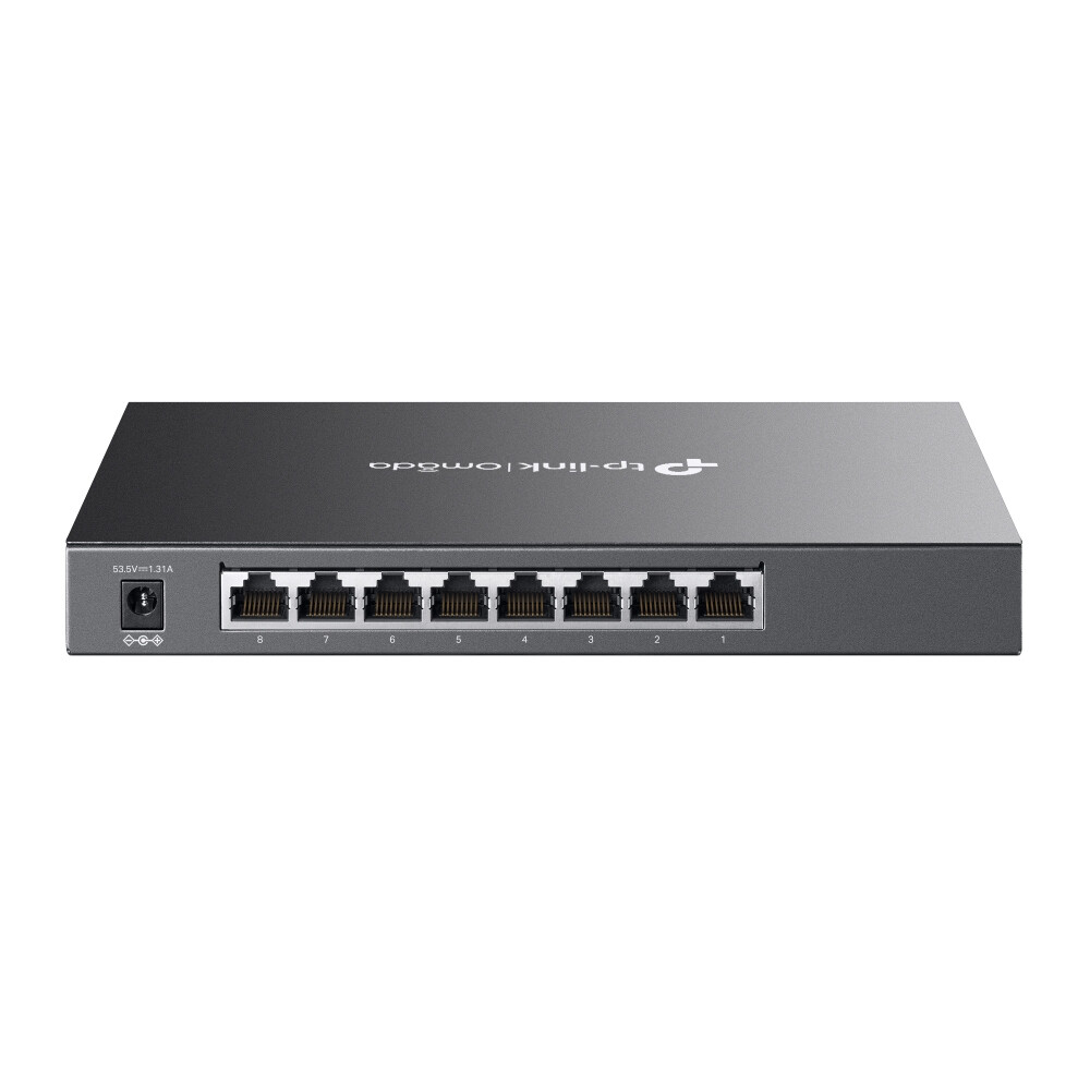 TP-Link Omada TL-SG2008P Managed L2/L2+ Gigabit Ethernet (10/100/1000) Power over Ethernet (PoE) Zwart - Afbeelding 2