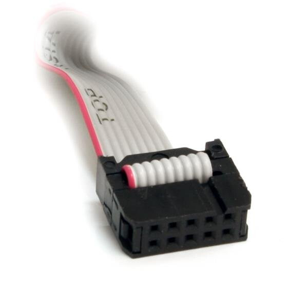 StarTech.com 40cm 9-pins Serieel Mannelijk naar 10-pins Moederbord Inbouwpaneel Kabel - Afbeelding 3