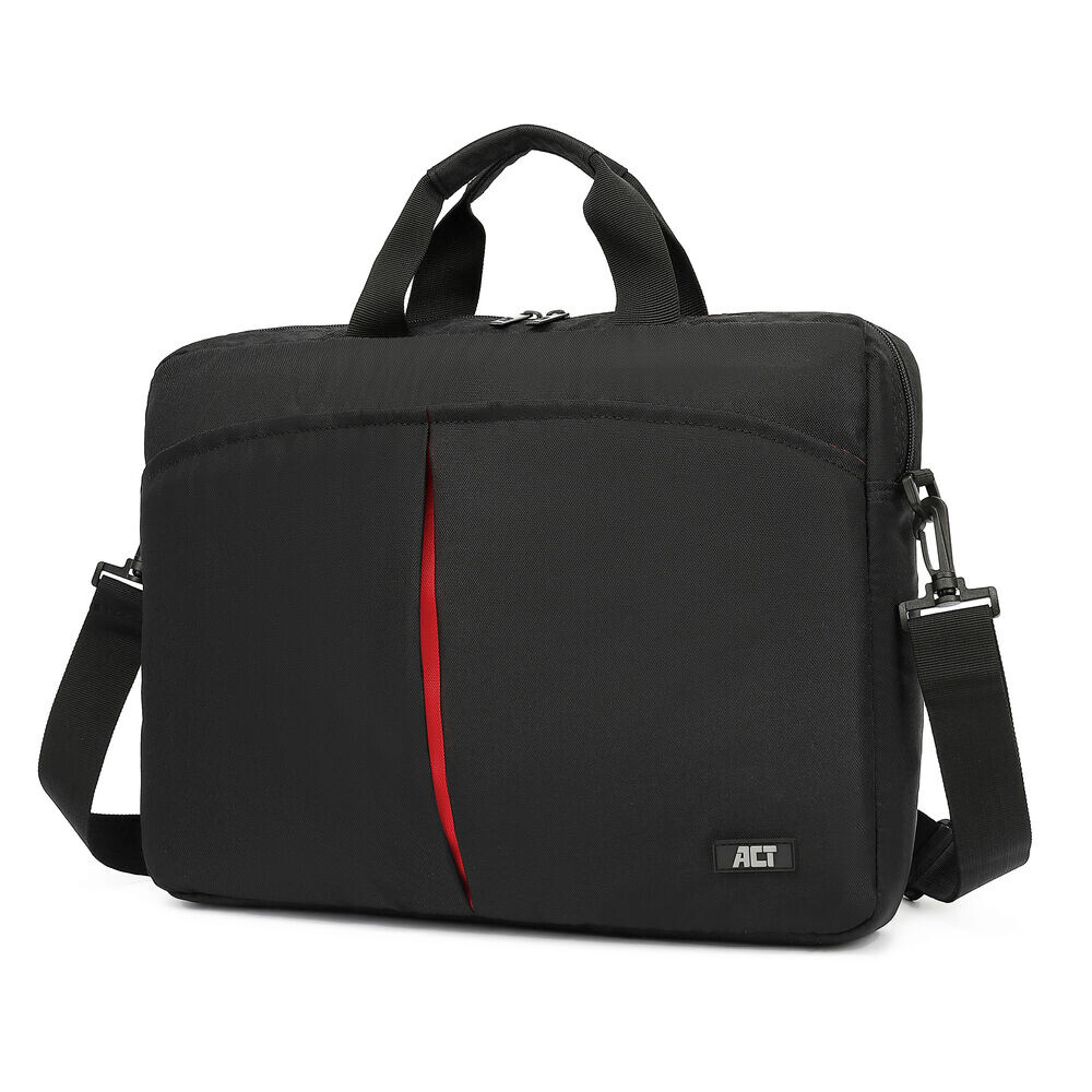 ACT City schoudertas voor laptops tot 16,1”, gemaakt van gerecyclede plastic flessen - Afbeelding 4