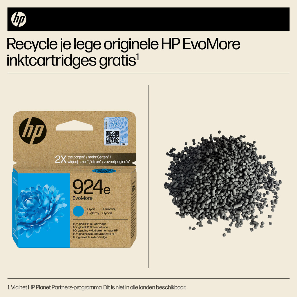 HP 924e EvoMore originele cyaan inktcartridge - Afbeelding 5