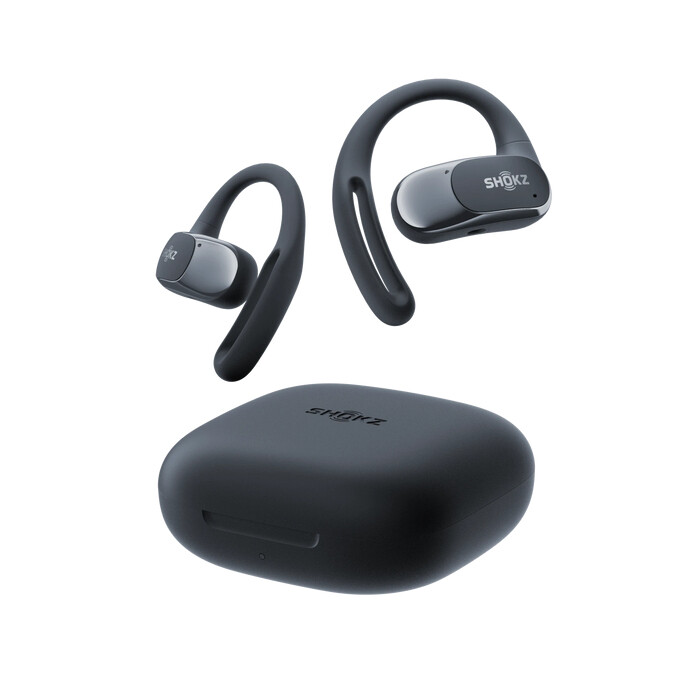 SHOKZ OpenFit Air Headset Draadloos oorhaak Gesprekken/Muziek/Sport/Elke dag Bluetooth Zwart - Afbeelding 2