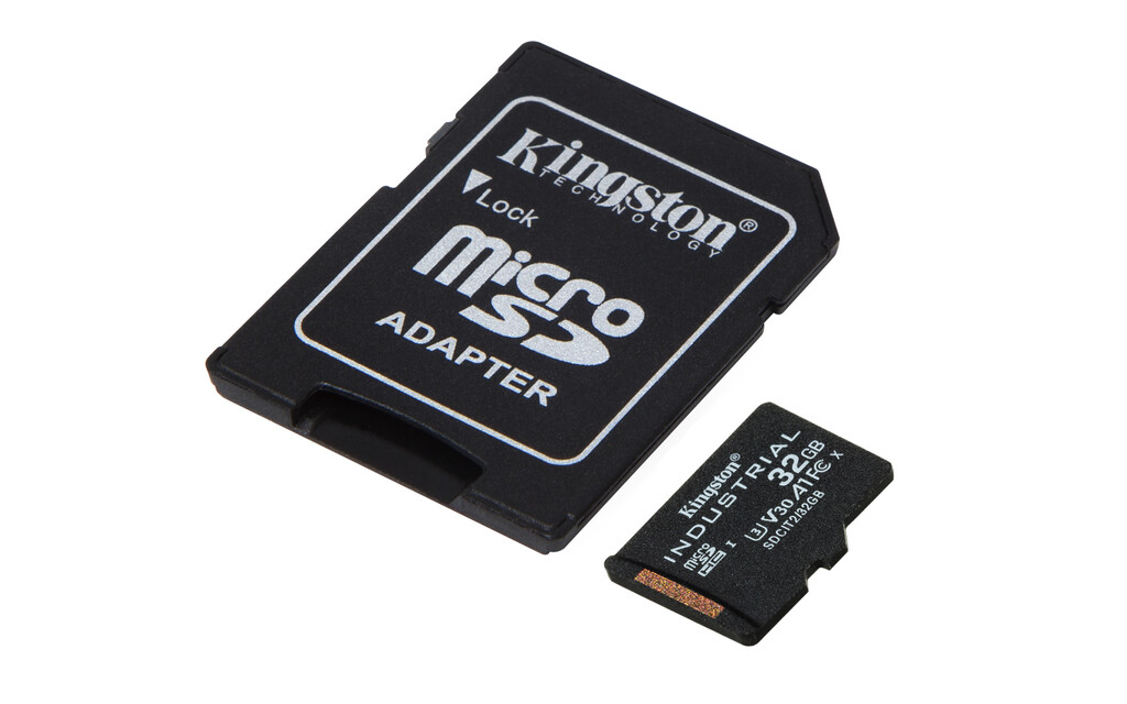 Kingston Technology 32GB microSDHC Industrial C10 A1 pSLC-kaart + SD-adapter - Afbeelding 2
