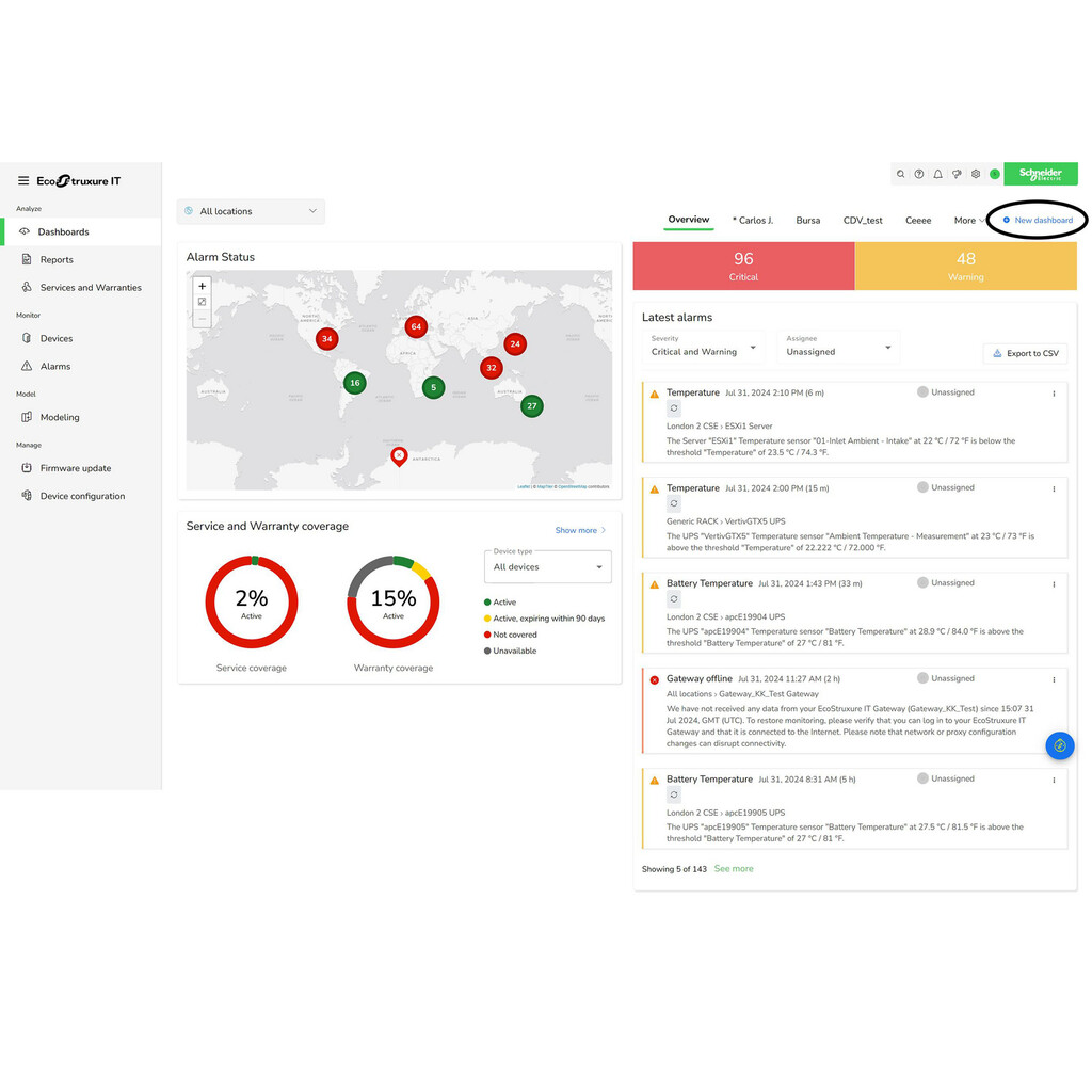 Schneider Electric Abonnement, EcoStruxure IT Expert, 5 jaar, digitaal, monitoring en beheer op afstand van datacenters. - Afbeelding 22