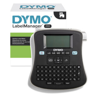 DYMO LabelManager 210D+-labelmaker | Desktoplabelprinter | Draagbare labelmaker met AZERTY-toetsenbord | Groot scherm en toetsen