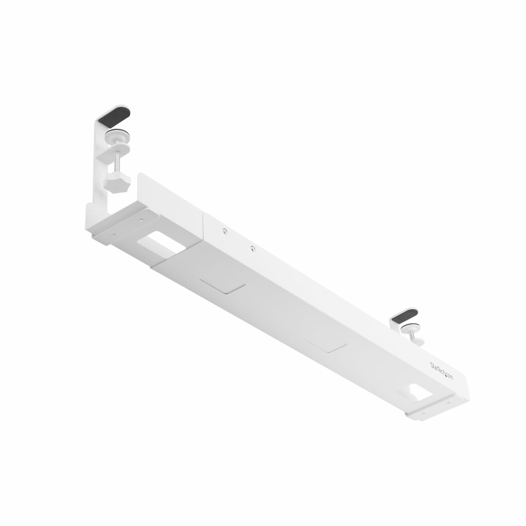 StarTech.com Kabelgoot voor onder Bureau, Verstelbare Kabel Organizer, Installatie via Klemsysteem zonder Schroeven of Boren, O - Afbeelding 5