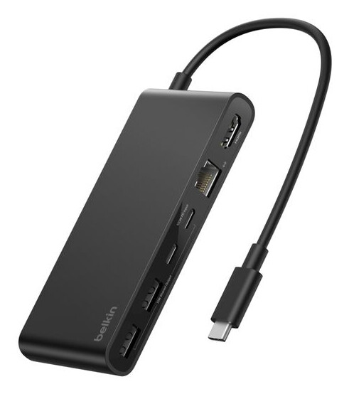 Belkin INC024HQBK interface hub USB Type-C 10000 Mbit/s Zwart - Afbeelding 2