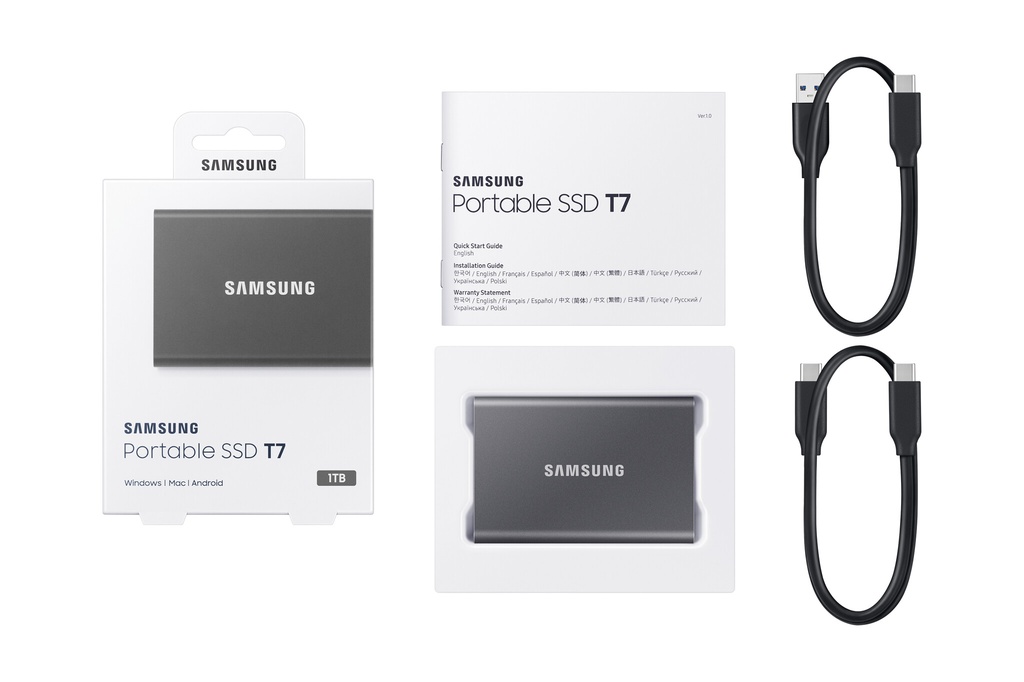 Samsung Portable SSD T7 1 TB USB Type-C 3.2 Gen 2 (3.1 Gen 2) Grijs - Afbeelding 12