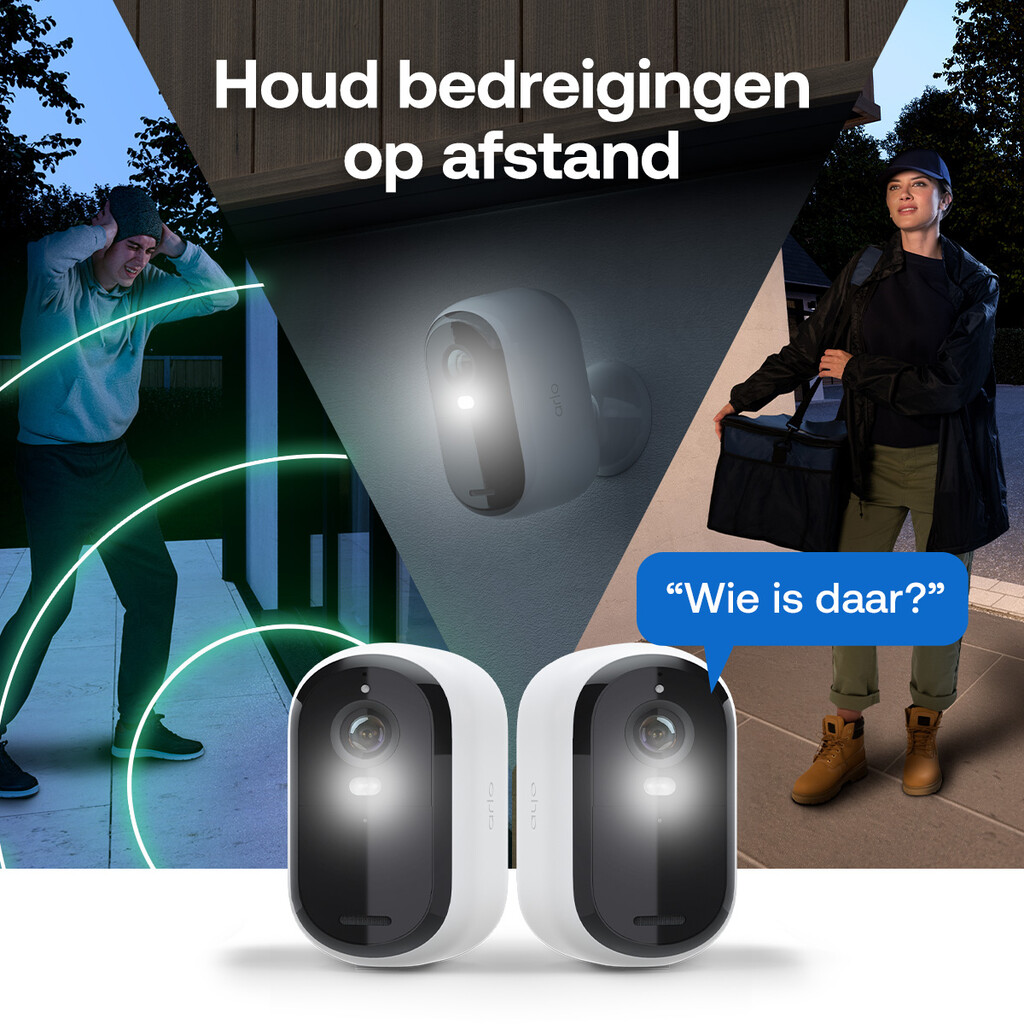 Arlo Essential 3 2K-beveiligingscamera, 2-cam met Zonnepaneel Oplader - Afbeelding 9