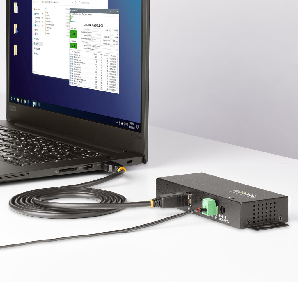 StarTech.com 7-Port Managed USB Hub met 4x USB-A, Heavy Duty met Industriële Stalen Behuizing, ESD & Overspanningsbeveiligin - Afbeelding 9
