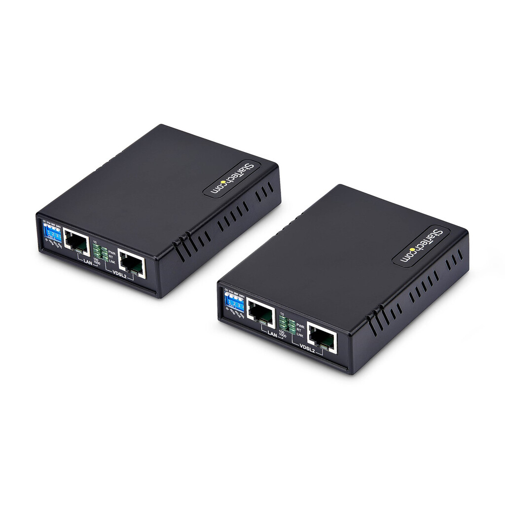 StarTech.com VDSL2 Ethernet Extender Kit via Single Pair Kabel, Tot 1km Long Range LAN Repeater over Telefoonlijn/CAT5e/CAT6, Ve - Afbeelding 2